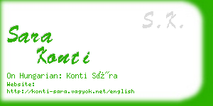 sara konti business card